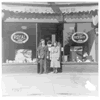 Lee and Agnes Cooper at their Escanaba office located at 1200 Ludington Street in 1948.